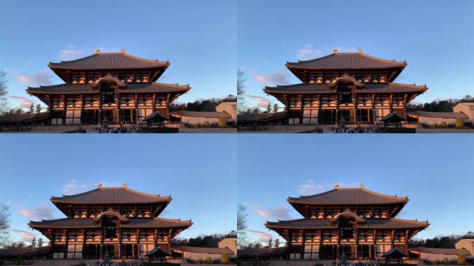 夕阳下的东大寺