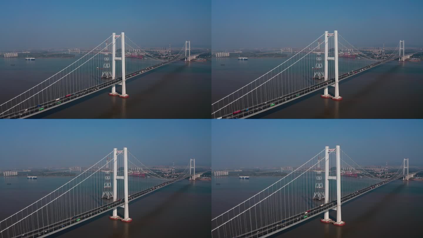 航拍广州南沙大桥
