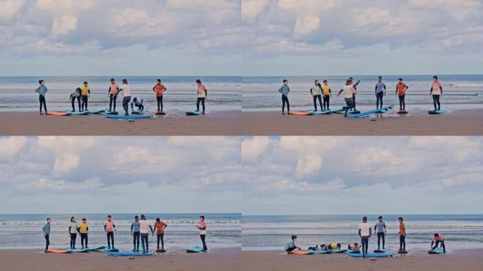 海岸训练户外锻炼滑板水上练习