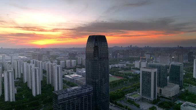 文旅新城  滨湖傍晚 城市美景