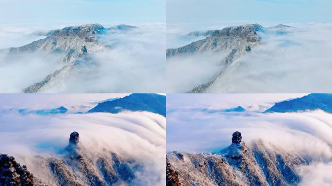 梵净山雪景云海延时