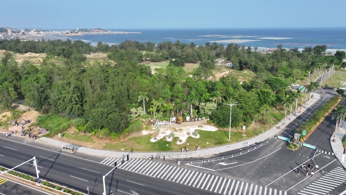 福建省漳州市漳浦县七星海景区海景航拍