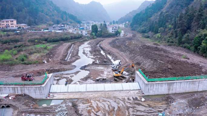 河道治理、气盾坝、排污管道