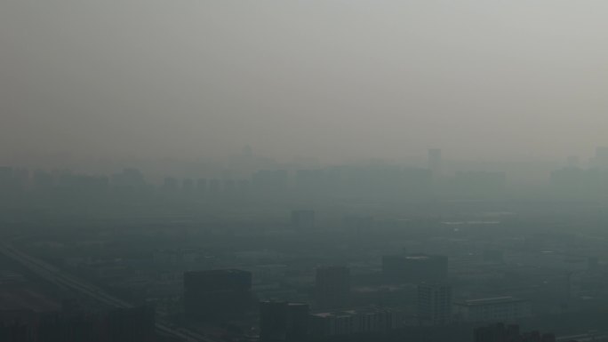 (4k原创)雾霾 环境污染 空气污染
