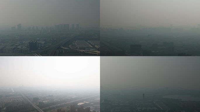 (4k原创)雾霾 环境污染 空气污染
