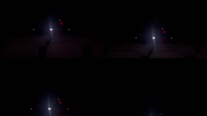 电影院放映厅放映机光束上摇