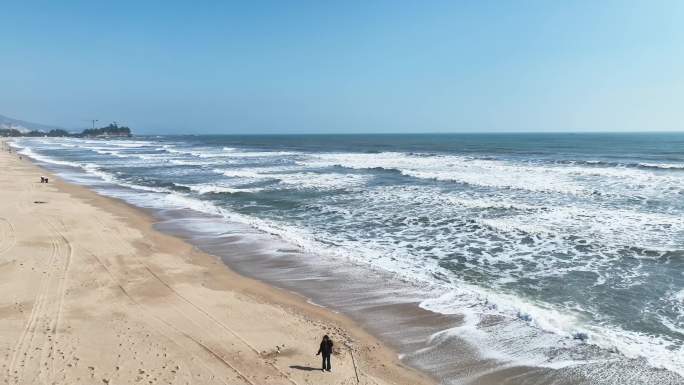 大海沙滩海浪