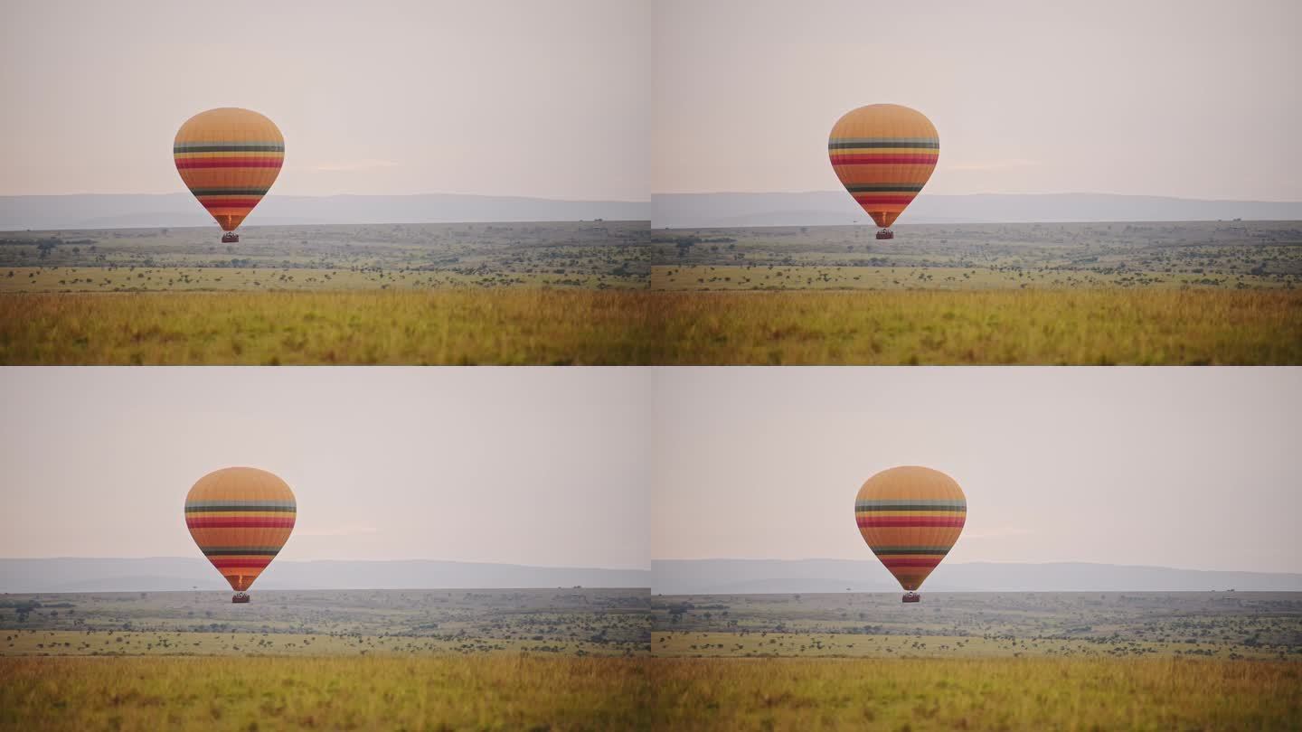 乘坐热气球在风景优美的肯尼亚马赛马拉北部自然保护区探险狩猎度假，在肯尼亚马赛马拉国家自然保护区欣赏非