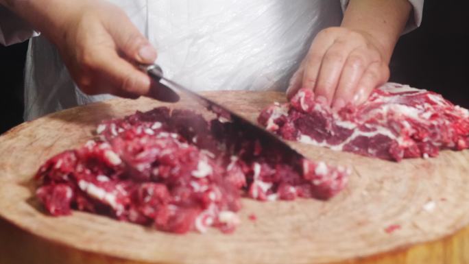 手切羊肉 切肉