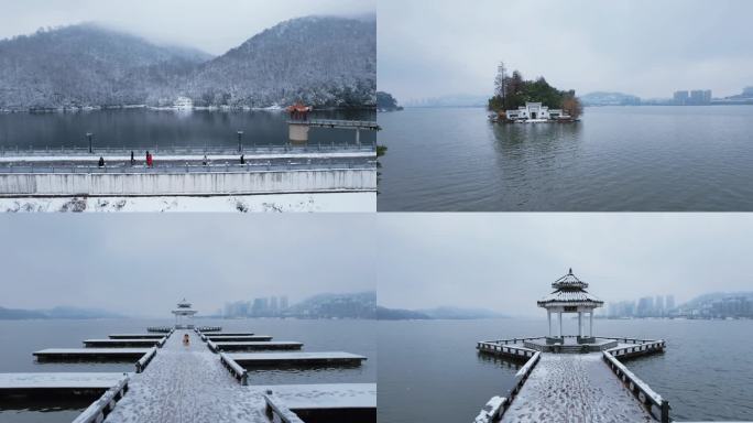 黄石雪景4K航拍