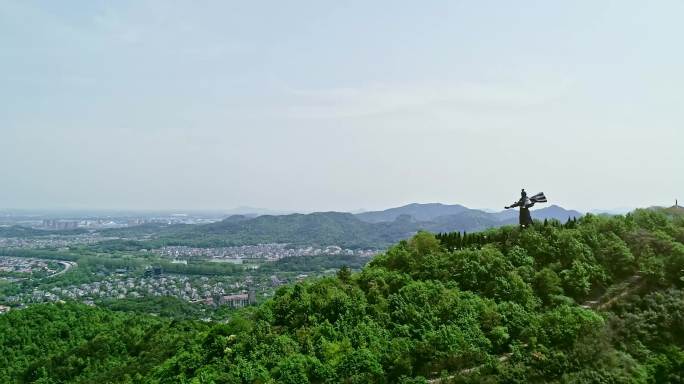 绍兴 大禹陵 会稽山 水乡 航拍