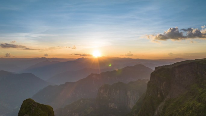 昭通大山包日落延时