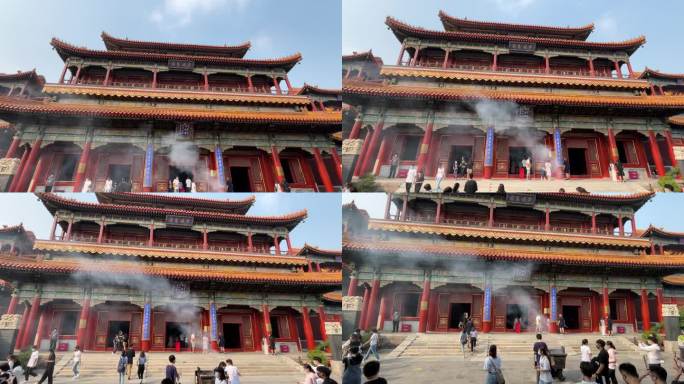 北京雍和宫寺庙古刹烧香拜佛祈祷许愿