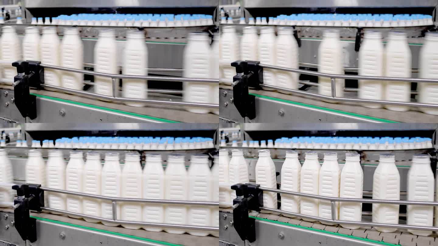 高效的牛奶装瓶厂——现代生产设施中乳制品的创新、自动化和质量保证。