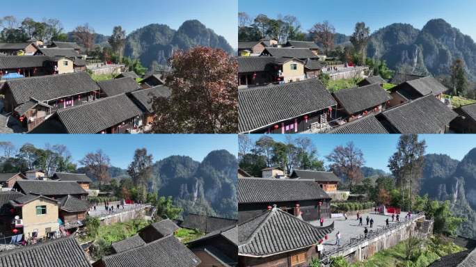湖南湘西精准扶贫红色地标旅游十八洞村游客
