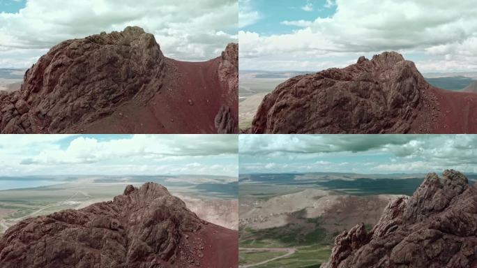 西藏 红岩 红岩山 山 岩石