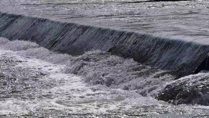 实拍水流 流水 溪流溪水 实拍