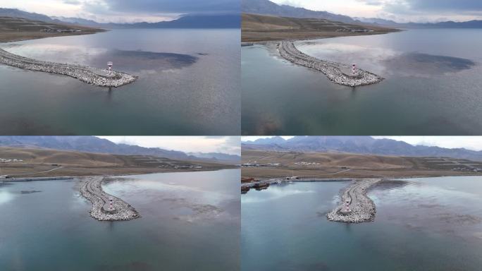4K新疆赛里木湖风光航拍