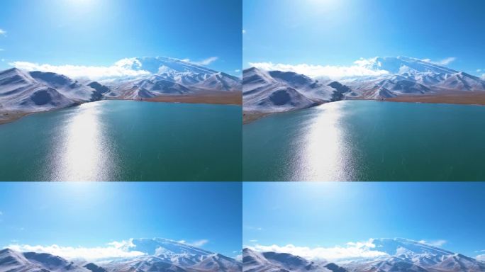 喀拉库勒湖慕士塔格峰
