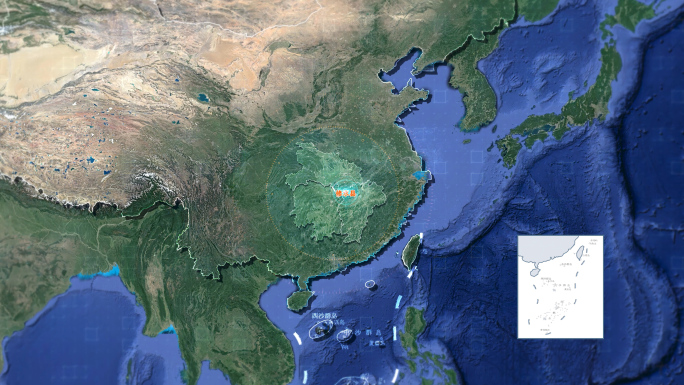 AE地图江西修水县湘鄂赣三省交界区位优势