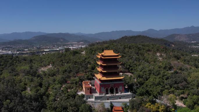 厦门同安区梵天禅寺千年古刹佛门圣地魁星阁