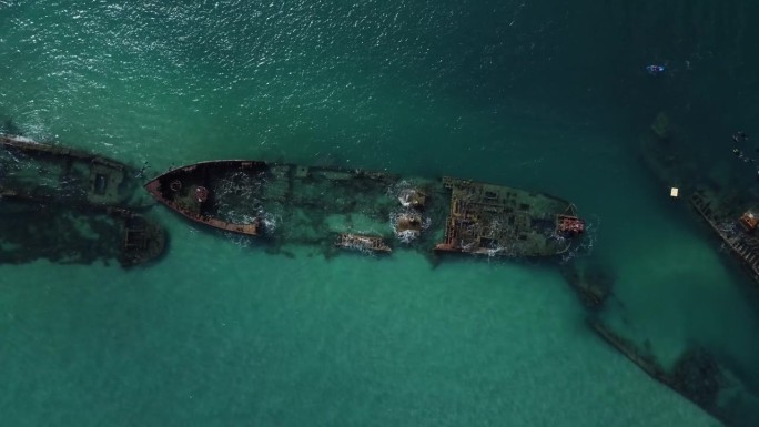 Tangalooma沉船，昆士兰政府击沉的一群船只
