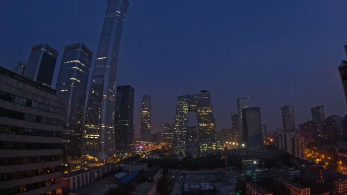 北京延时、CBD云海、夜景、大裤衩、夕阳