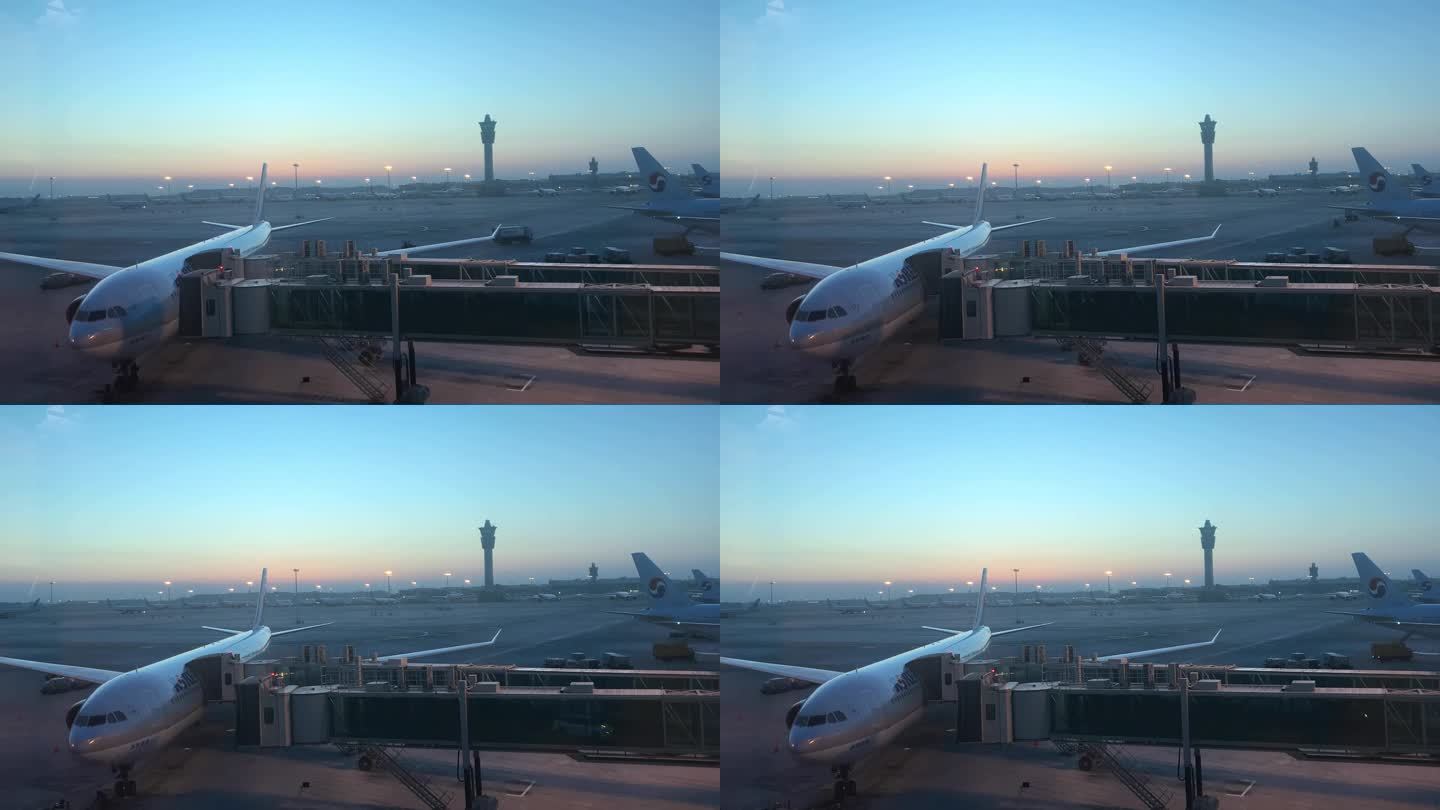 日出前的仁川机场