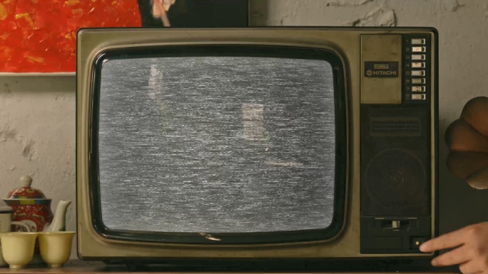 怀旧年代感复古电视机开关机AE模板