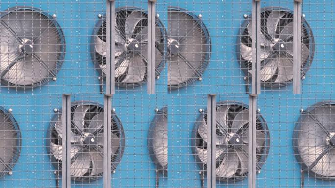 带旋转通风机制冷散热器的工业建筑气候控制系统用空压机组