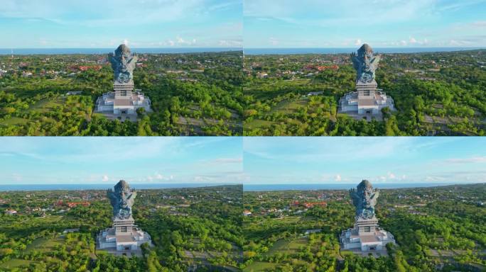 巴厘岛的鹰路达维斯努肯卡纳纪念碑雕像