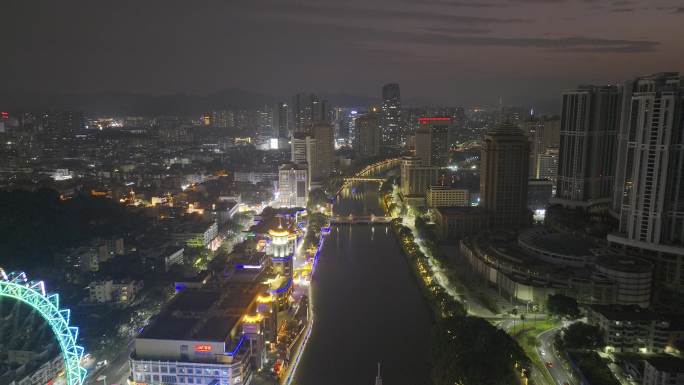 中山市夜景 商业中心 商贸中心