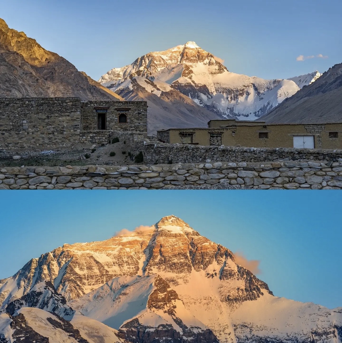 航拍西藏珠峰风景区大众探岳自驾西藏 4k