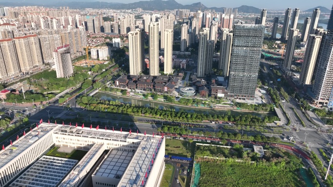 福建省漳州市行政服务中心航拍