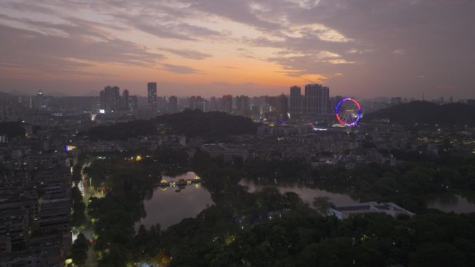 中山市夜景 商业中心 商贸中心