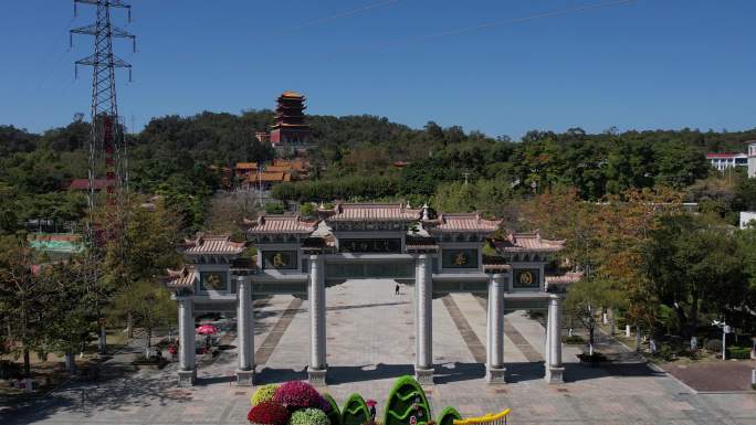 厦门同安区梵天禅寺千年古刹佛门圣地魁星阁