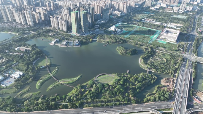 福建省漳州市闽南师范大学龙文附属小学航拍