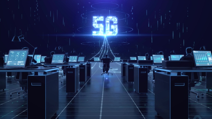 科技5G网络AI大数据素材