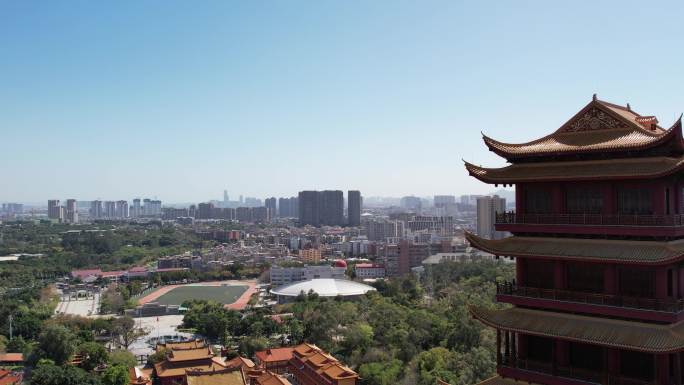 厦门同安区梵天禅寺千年古刹佛门圣地魁星阁