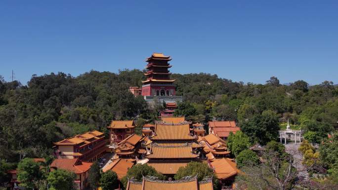 厦门同安区梵天禅寺千年古刹佛门圣地魁星阁