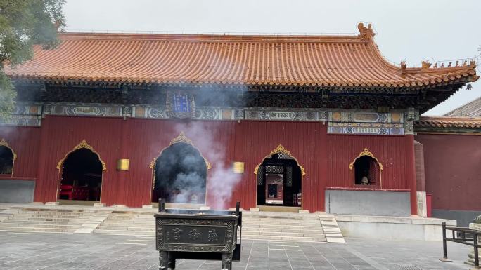 北京雍和宫寺庙古刹烧香拜佛祈祷名胜古迹