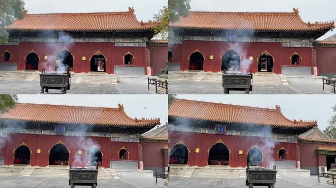 北京雍和宫寺庙古刹烧香拜佛祈祷名胜古迹