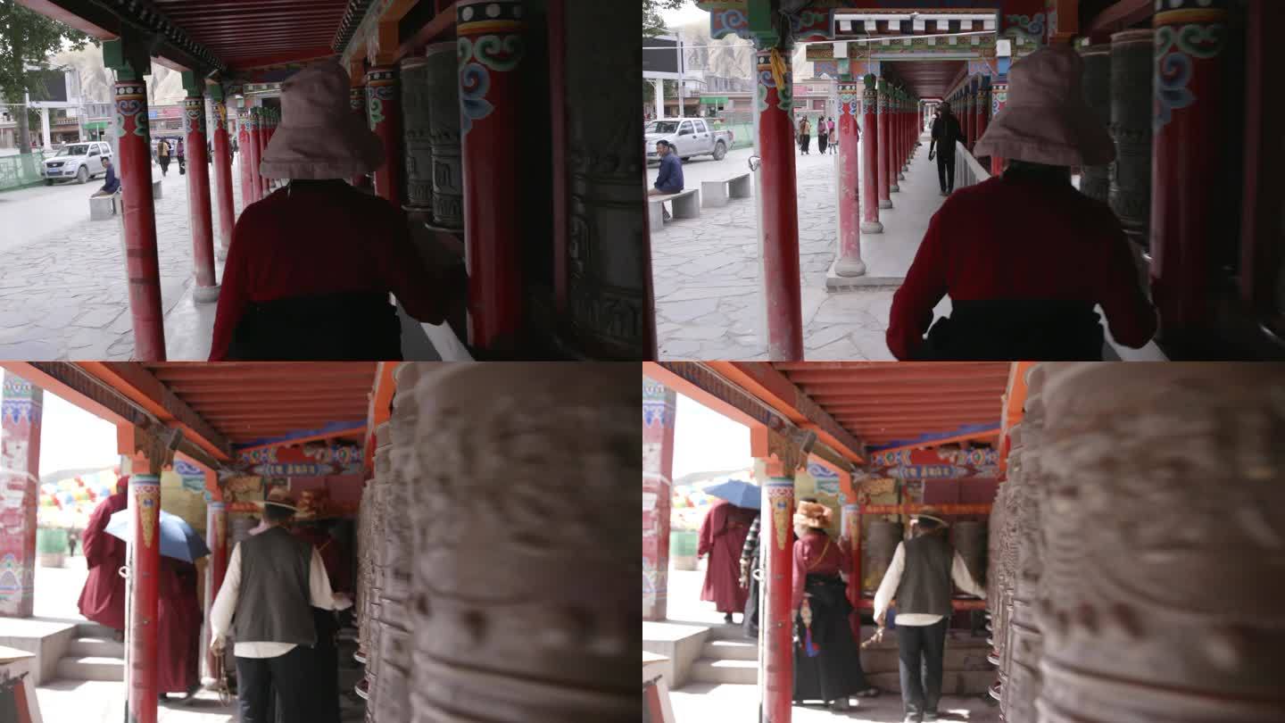 藏族人转经筒