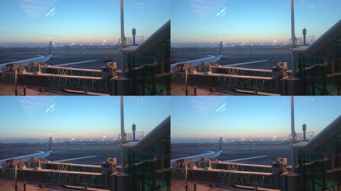 清晨的仁川机场