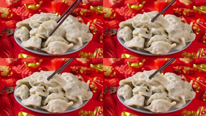 新年春节过年吃饺子