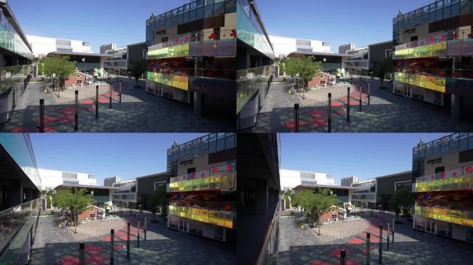 冷清无人的北京三里屯