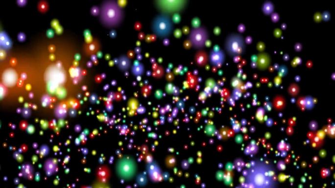 彩色闪亮粒子爆发运动背景