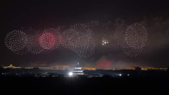 北京天坛祈年殿烟火秀