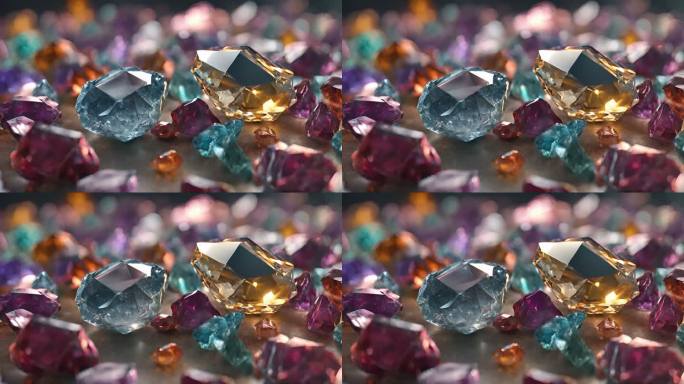 4K钻石水晶宝石玻璃贵重