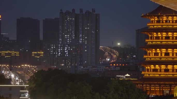 洛阳应天门天堂明堂夜景人文